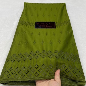 Gran oferta 100% telas de encaje polaco suizo africano de algodón para hombres <span class=keywords><strong>vestidos</strong></span> de novia tela bordada para hombres - Product Image 2