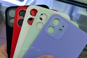 Lớn Lớn Ống Kính Lỗ Phía Sau Glass Nhà Ở Đối Với iPhone 8 Cộng Với X XS Max XR 11 12 14 Pro Mini SE Trở Lại Cửa Bìa Điện Thoại Di Động Vỏ - Product Image 6