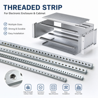 High Selling Custom Aluminum Profile Chassis Accessories Insulation Strip Horizontal Rails Threaded Insert Electronic Components