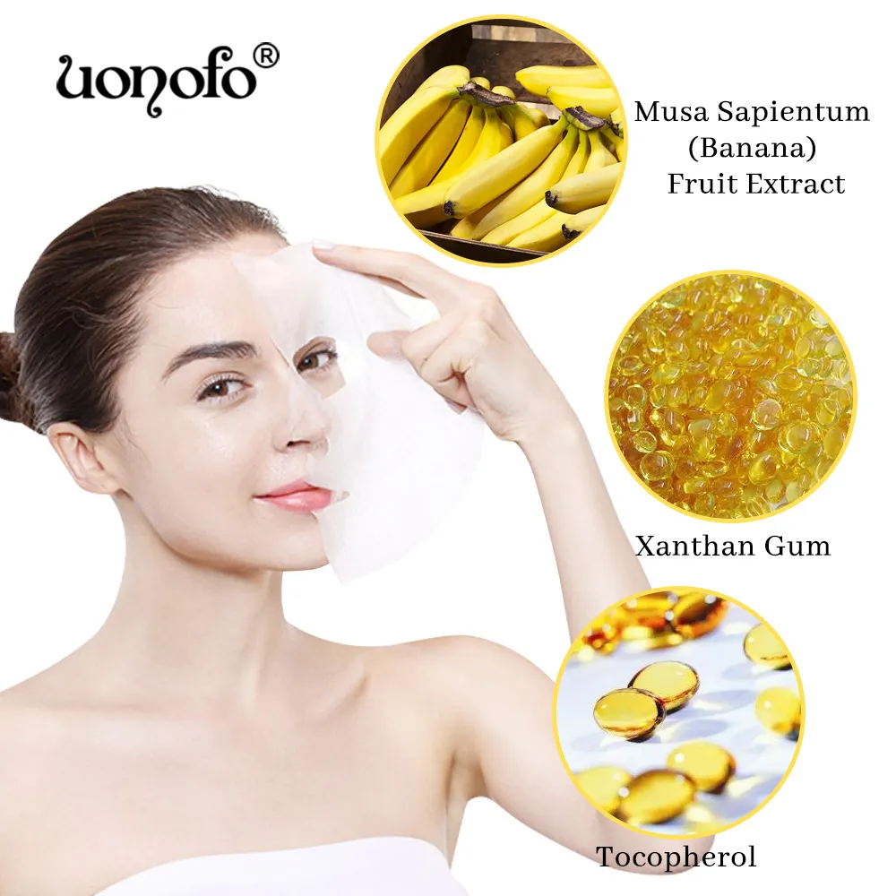 Universal Hyaluronic Acid Moist urizing Skin Care Mask für Männer und Frauen Hot Sale Banana Hyaluronic Acid Moist urizing Face Mask