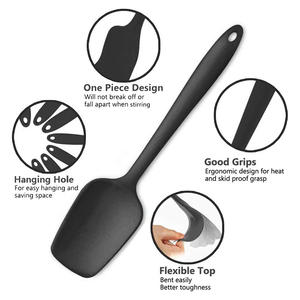 Kitchen Spatula <b>Silicone</b> Utensils Set of 6 Heat Resistant Rubber for <b>Baking</b> Cook - Product Image 2