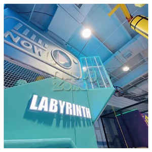 <span class=keywords><strong>Parco</strong></span> Giochi Indoor Personalizzato a Tema Cyberpunk |   <span class=keywords><strong>Parco</strong></span> Giochi Morbido Multilivello e Trampolino con Percorso Ninja, Zipline e Piscina di Palline - Product Image 6