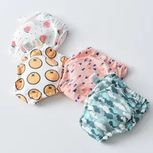 Bebek bebek 6 kat gazlı bez karton pamuk lazımlık alıştırma külodu 'öğrenme tasarımları eğitim iç çamaşırı pantolon