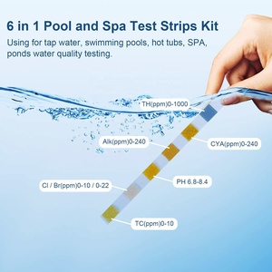 Bandelettes <span class=keywords><strong>de</strong></span> test <span class=keywords><strong>de</strong></span> pH 6 en 1, bandelettes <span class=keywords><strong>de</strong></span> test <span class=keywords><strong>pour</strong></span> produits chimiques <span class=keywords><strong>de</strong></span> piscine et spa, <span class=keywords><strong>pour</strong></span> le chlore résiduel, le pH, <span class=keywords><strong>la</strong></span> <span class=keywords><strong>dureté</strong></span> totale, <span class=keywords><strong>l</strong></span>'alcalinité - Product Image 3
