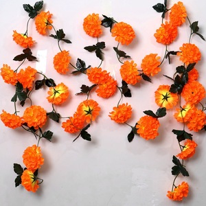 <span class=keywords><strong>L</strong></span>-050 indiano decorazione di nozze Dia De Muertos messicano Fiesta giorno <span class=keywords><strong>dei</strong></span> morti Diwali fiore di calendula artificiale - Product Image 2
