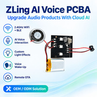 Speaker Asisten AI Mini Dengan WiFi BLE, Dua Mikrofon, Pengisian Daya Tipe-C, Dukungan Obrolan LLM dan Kustomisasi Label Pribadi