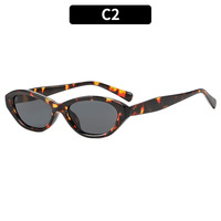 Lunettes de soleil ovales tendance 2026 pour femmes, style vintage rétro œil de chat, années 90 Y2K, avec logo personnalisé, faible MOQ