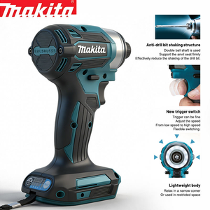 Atornillador <span class=keywords><strong>de</strong></span> <span class=keywords><strong>Impacto</strong></span> Inalámbrico <span class=keywords><strong>Makita</strong></span> DTD173 <span class=keywords><strong>de</strong></span> 18V con Batería <span class=keywords><strong>de</strong></span> Litio, Atornillador Eléctrico Recargable, para Reparaciones Automotrices, Hogar y Obras - Product Image 6