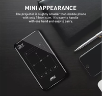 Projecteur P09 II 4K Android 9 Mini DLP 1 Go de RAM 8 Go de ROM Wi-Fi double bande 5G Batterie intégrée Stéréo HIFI pour cinéma maison