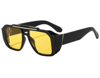 Lunettes de soleil rétro à double barre Bettega, mode européenne et américaine, pour la rue, pour hommes et femmes, protection UV