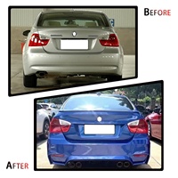 Kit bodi plastik PP gaya M4 untuk BMW 3 Series E90 2005-2008 Bumper depan belakang Assy rok samping