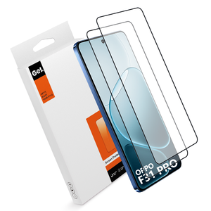เคสโทรศัพท์สุดหรู9H 2.5D แบนคมชัดระดับ HD ขอบผ้าไหมป้องกันรอยขีดข่วนฟิล์มป้องกันหน้าจอกระจกนิรภัยสำหรับ <span class=keywords><strong>OPPO</strong></span> F31 Pro - Product Image 3