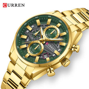 Reloj CURREN 8495 de Moda Casual para Hombre de Negocios, Reloj de Pulsera de Cuarzo con Correa de Acero Inoxidable de Lujo, Cronógrafo Luminoso con Calendario - Product Image 2