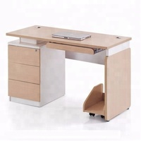 Escritorio de Computadora de Madera Económico para Oficina, Diseño Duradero MIGE, 1200x600x760mm, Garantía de 3 Años, Incluye Bandeja para Teclado y Soporte para CPU