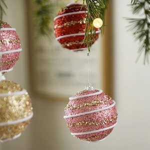 Adornos Navideños Brillantes de 8 cm, Bola de Navidad Irrompible con Decoración Reutilizable para Árbol de Navidad - Product Image 4