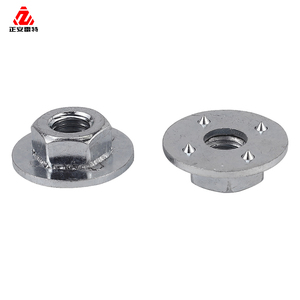 Pièce de quincaillerie soudée sur mesure, écrou à bride soudé, support de montage en aluminium, boîtier de roulement en acier au carbone, OEM - Product Image 1