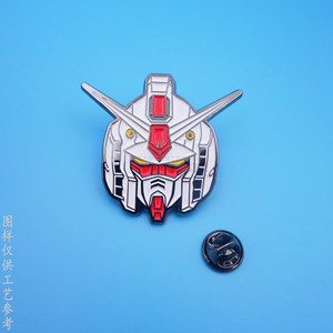 Broche de aleación de zinc con diseño de personaje de Gundam Mobile Suit, regalo para fanáticos del anime - Product Image 4