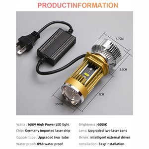 Chenlang CL05เลเซอร์20000LM 160W ในตัวตัดสายการติดตั้งโดยตรงแม่นยำเลนส์เมทริกซ์ไฟหน้า LED - Product Image 6
