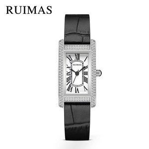Reloj de Mujer con Incrustaciones de Diamantes de Diseño Exclusivo, Reloj de Pulsera Cuadrado Moderno, Reloj de Cuarzo Exquisito y Versátil. - Product Image 5