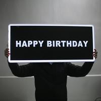 Panneau personnalisé Joyeux anniversaire babillard de message présentateur de bouteille service de bouteille tableau à lettres VIP pour boîte de nuit
