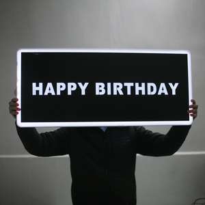 علامة مخصصة لوحة رسالة عيد ميلاد سعيد زجاجة مقدم خدمة زجاجة لوحة رسائل VIP للنادي الليلي - Product Image 4