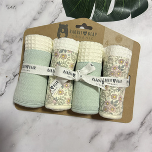 Toalla de algodón cuadrada para bebé recién nacido, toalla de lavado de cara infantil para baño de niños - Product Image 4