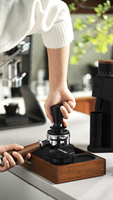 MHW-3BOMBER CD Series Coffee Tamper 51mm 53.35mm 58.35mm Pressoir à expresso à ressort avec base ondulée, outil de barista pour la maison et les cafés