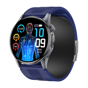 Montre connectée <span class=keywords><strong>S200</strong></span> avec pompe à air, moniteur de santé (tension artérielle, ECG, température corporelle), fonction SOS, appels Bluetooth et suivi sportif - Product Image 3