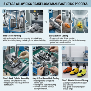 YH2297 Vente en gros Nouveau <span class=keywords><strong>Antivol</strong></span> de <span class=keywords><strong>disque</strong></span> de frein avec alarme en alliage de zinc pour motos et véhicules électriques - Product Image 6