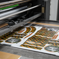 Autocollant de transfert de logo 3D imperméable, autocollants adhésifs métalliques en relief transparents, étiquettes d'emballage, taille personnalisée, couleur pleine