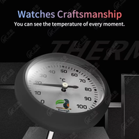 Stainless Steel Dial Instant Read Temperature Instrument Home Kitchen Pocket Clip for Measuring Milk Cooking Temperatures Oven