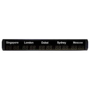 Support Customization Red Digit LED 5 <strong>Zone</strong> World <strong>Time</strong> Digital Wall <strong>Clock</strong> for Metro Subway Train Station Airport <strong>Time</strong> Display - Product Image 5
