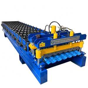 Metalldach glasierte Folie Q-Typ Platten walzen form maschine glasierte Fliesen walzen form maschine, die in Afrika häufig verwendet wird