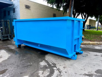 Bac à déchets à roulettes en métal de grande taille de qualité supérieure, machine de traitement des déchets portable pour les restaurants et les fermes