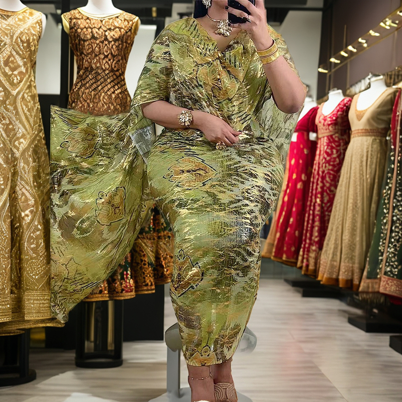Wholesale Printing Ethnic Dress Headscarf Style