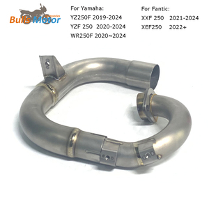 Tubo de escape de aleación de titanio para <span class=keywords><strong>Fantic</strong></span> XXF250 2021- 2024 XEF 250 2022 + Tubo de cabezal - Product Image 2