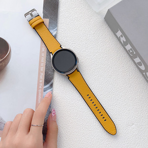 Bracelet de rechange en cuir pour Samsung Galaxy Watch <span class=keywords><strong>42mm</strong></span> <span class=keywords><strong>Huawei</strong></span> <span class=keywords><strong>GT2</strong></span>, 24 22 20 18 16 14 mm - Product Image 2