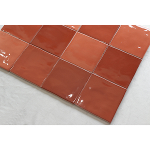 Piastrelle a Mosaico in Ceramica Rossa <span class=keywords><strong>Classica</strong></span> Moderna per Interni di Appartamenti, Design Isolante Termico e Antibatterico, Piastrelle Decorative per Bordi - Product Image 5