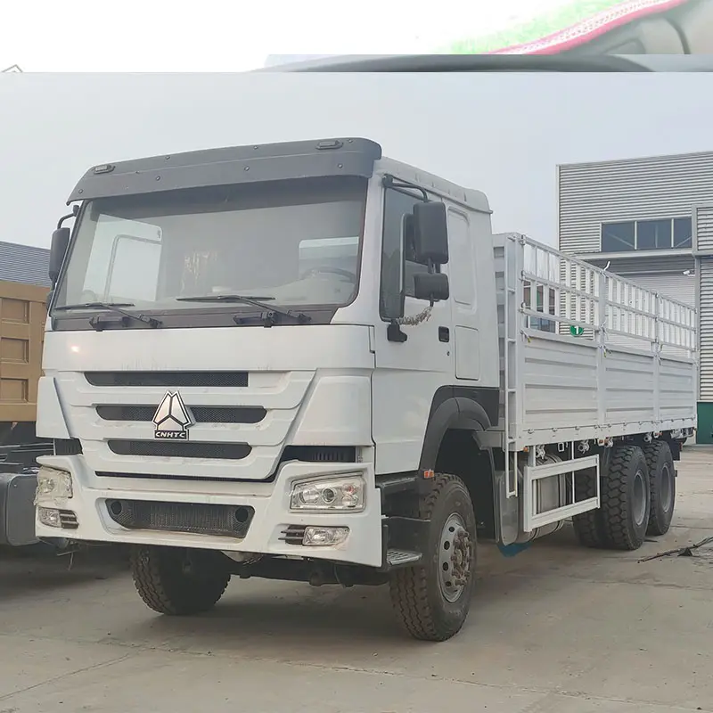 Used commercial vehicles Sinotruk Howo 6X4 second hand 10 wheeler cargo truck low-fuel-consumption fence truck for sale