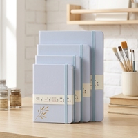Carnet en PU format A5 personnalisé avec bande élastique et reliure cousue pour cadeau