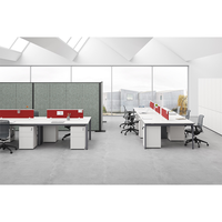 Mobilier de bureau modulable personnalisé espace ouvert 2 4 6 8 places bureau poste de travail pour le personnel