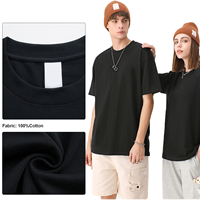 T-shirt Homme Oversize Uni de Haute Qualité en Coton Lourd, Personnalisable par Impression et Broderie