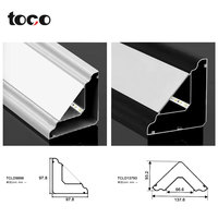 Aucun rainurage requis profils linéaires d'angle supérieur décoration de lampe Villa facile à installer lumière de profil en aluminium Led