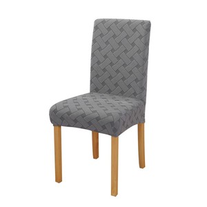 Housse de <span class=keywords><strong>chaise</strong></span> de salle à manger moderne haut de gamme, universelle toutes saisons, en polyester épais uni, élastiquée et lavable en machine - Product Image 2