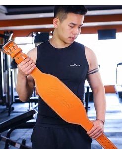 Cintura da allenamento per palestra in pelle di vacchetta atletica per allenamento punti Fitness in vita posteriore con sollevamento pesi funzione traspirante - Product Image 6