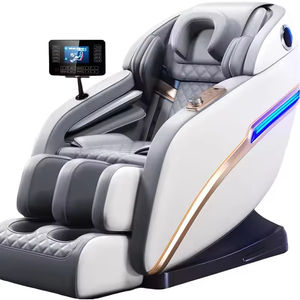 Silla de masaje 4D de cuerpo completo 2025 de lujo Zero Gravity SL Track moderna eléctrica 3D cuero <span class=keywords><strong>cabeza</strong></span> <span class=keywords><strong>cuello</strong></span> cintura pie <span class=keywords><strong>y</strong></span> espalda masajeador - Product Image 2