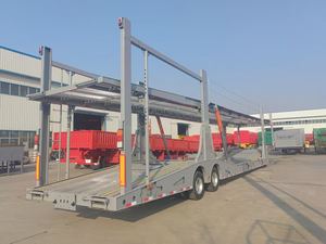 Chinese Factory 3.5T Double Layer 3Axle Steel <b>Car</b> Transporter Semitrailer Truck <b>Trailer</b> Chassis Mechanical Suspension 28t Heavy - Product Image 4