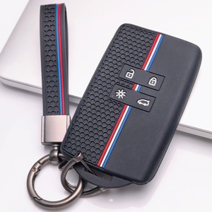 Housse de clé de voiture en silicone compatible avec Renault, convient aux Renault Koleos <span class=keywords><strong>Kadjar</strong></span> Megane Talisman Captur Espace <span class=keywords><strong>Arkana</strong></span> Scenic - Product Image 4