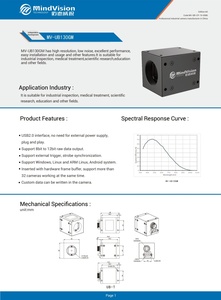 MV-UB130M 1.3MP Cảm biến kích thước 1/2 "1280x1024 30fps cảm biến mô hình mt9m001 USB2.0 máy ảnh công nghiệp - Product Image 4