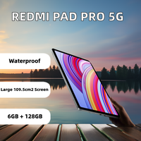 Pour Redmi Pad Pro 5G Global Nouveau 14 pouces Tablette PC Android 14 intelligente avec double caméra Écran tactile WiFi pour les entreprises, les enfants et l'usage domestique